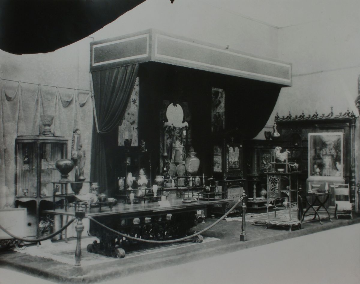 Exposition d'art décoratif et industriel, stand d'Émile Gallé, Galerie Poirel, 1894