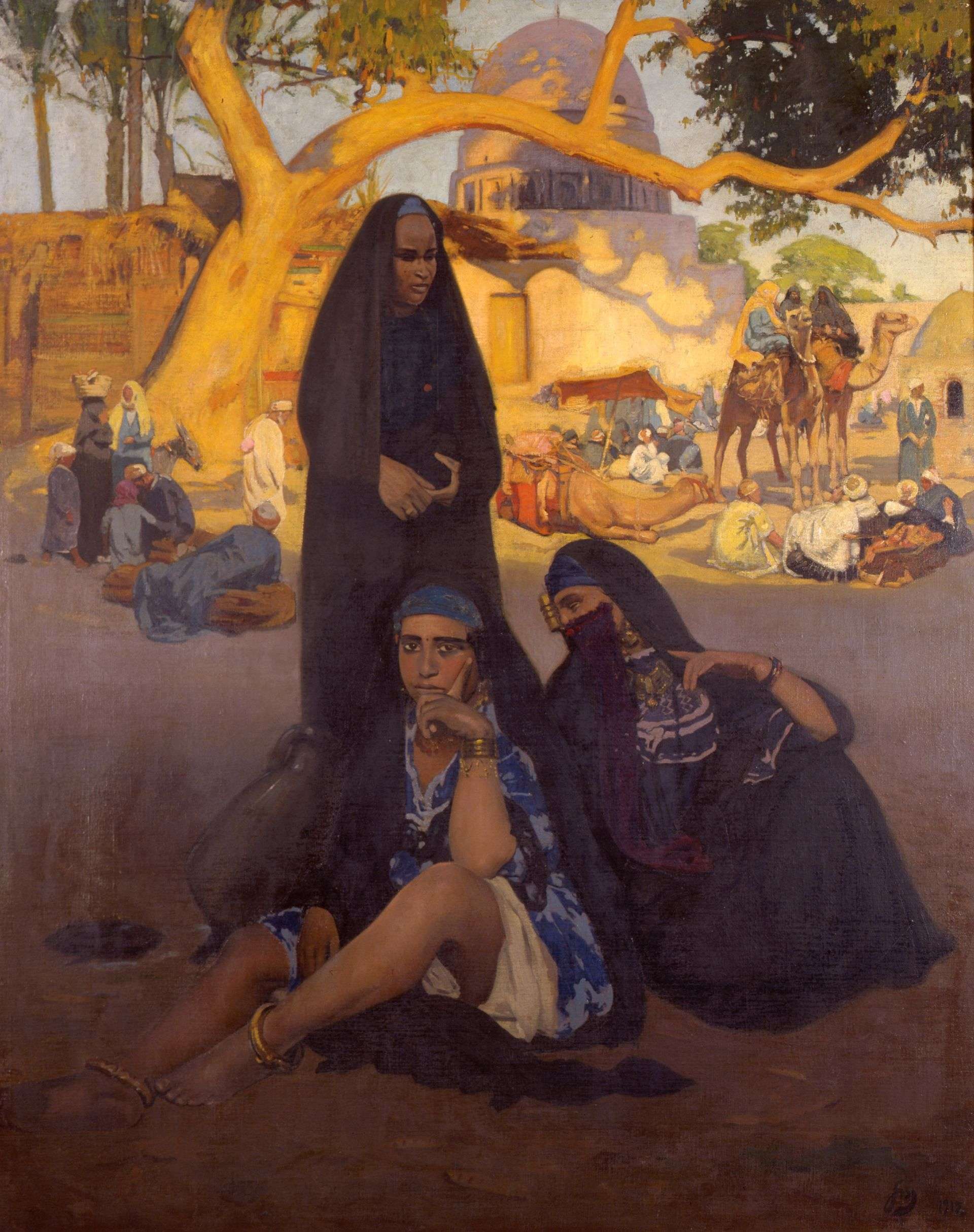 Jacques Majorelle, Scène du Caire ou Marg, Égyptiennes, 1912